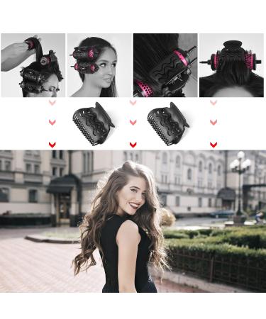 HIVEXAGON 12-Piece Curler Clips Set - Essential Holders for Small Medium & Jumbo Curls | Stylish Black - Buy Online on GoSupps.com