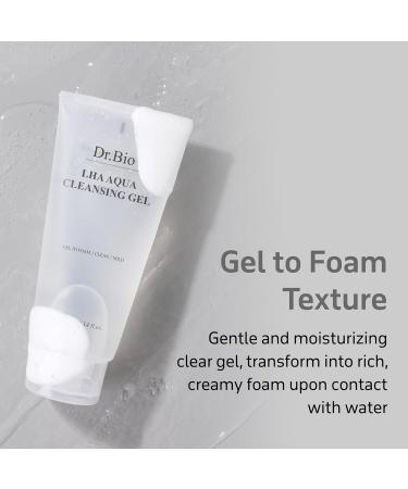 Dr. Bio LHA Aqua Cleansing Gel 300ml | Gentle Daily Exfoliating Cleanser with Probiotics | Hydrating & Soothing for Sensitive Skin | Korean Skincare - Buy Online on GoSupps.com