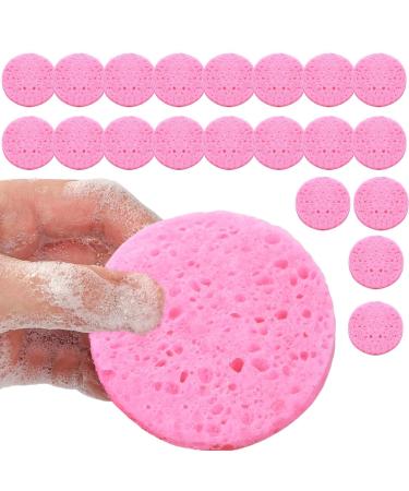 Facial Sponge - Natural Sponge Face Pads Skincare Sponges - Cosmetic Spa Sponges Makeup Remover Cleansing Pads for Personal Spa Esthetician Use 20 Pieces