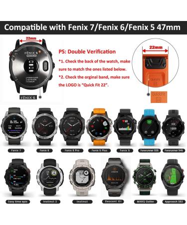 Shop 22mm Black Nylon Bracelet for Garmin Fenix 7/6 Pro/5 Velcro Strap for Epix 2/Forerunner 945/955 - Ultralight & Durable - Buy Online on GoSupps.com