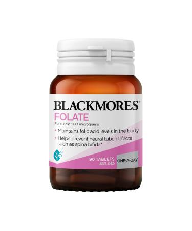 Blackmores Folate 500mcg 90 Tablets Folic Acid