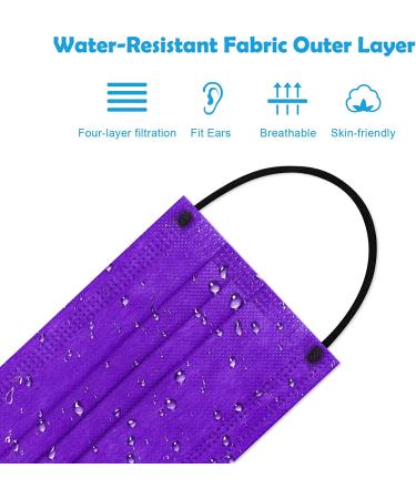 60PCS Disposable Face Mask Unisex Fashion Covering 4-Layer | Individually Sealed Skin-Friendly Breathable Comfort | 6 Solid Colors | Men Women - Buy Online on GoSupps.com