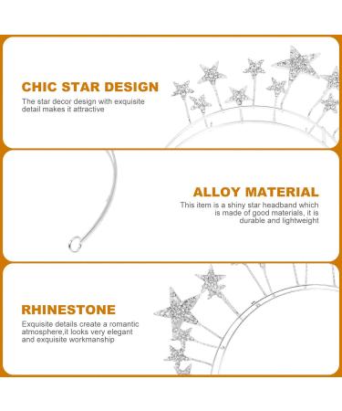 Beaupretty Star Headband Christmas Headband Rhinestone Glitter Star Headband Xmas Hair Accessories New Year Headband for Party Festival Holiday Birthday - Buy Online on GoSupps.com