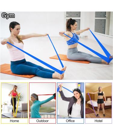 Relota 4-Set Resistance Tapes | Fitness Bands for Men & Women | Ideal for Yoga Pilates Strength Training & Physiotherapy - International Shipping Available - Buy Online on GoSupps.com
