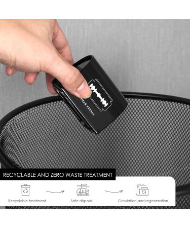 Linkida 4er-Pack Razorbing Bank | Safe Metal Razor Drainage Case for Used Waste Storage (Black) - International Shipping Available - Buy Online on GoSupps.com