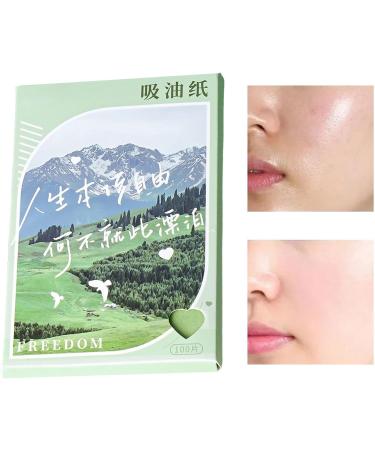 Face Oil Blotting Sheet Face Oil Blotting Sheet | Oil Control Film Oil Absorbing Sheet for Oily Skin Care Blotting Paper green - Buy Online on GoSupps.com