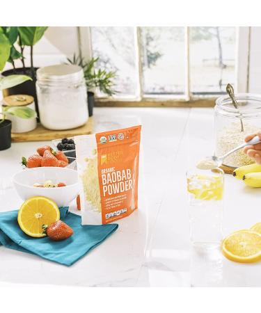 Organic Baobab Powder with Electrolytes, Iron, and Vitamin C - 6 oz - Buy Online on GoSupps.com