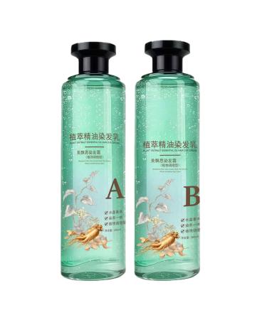 laxreheye Women's Hair Dye 560g Long-Lasting Natural Nourishing Hair Dye Natural Color Ideal for Home Travel Curly Hairstyles Treatments