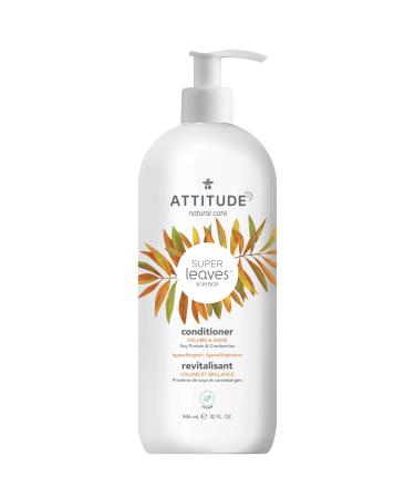 ATTITUDE Hair Conditioner  Plant and Mineral-Based Ingredients  Vegan and Cruelty-free Beauty and Personal Care Products  Volume & Shine  Soy Protein & Cranberries  32 Fl Oz Soy Protein & Cranberries 32 Fl Oz (Pack of 1)