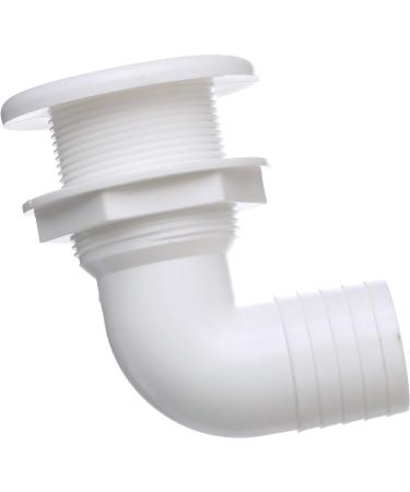 Seachoice 90-Degree Thru-Hull Connector - Fits 1-1/2 ID Hose - 1-3/8 Max Hull - Buy Online on GoSupps.com