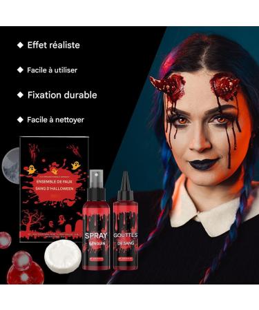  Flkiglm Vampire Blood | Bloody Makeup Kit Liquid Soap Cleanser Face Makeup for Vampire Zombie Costumes Men Women - Buy Online on GoSupps.com