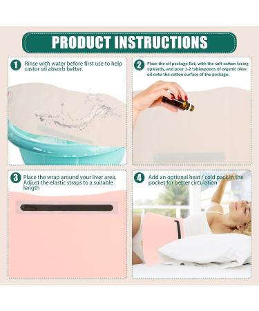 Oil Wrap Pack for Waist Thyroid Neck Oil Liver Wrap Pack Kit Oil Wrap Organic Cotton Flannel Reusable Oil Compress Wrap Pad for Liver Detox Inflammation (Style 1) - Buy Online on GoSupps.com