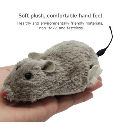 Emottle 4PCS Moving Mouse Toys Cute Clockwork Mouse Toys Wind Up Racing Mice Interactive Cat Toy Automatic Moving Mouse Toy For Pet Cat Indoor Kitten Playing Cat Enrichment Toy - Buy Online on GoSupps.com