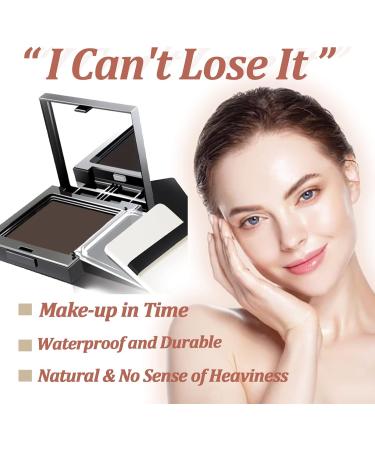 Instant Hairline Shadow Powder Cover Grey Hair for Hair Regrowth - Windproof & Sweatproof Root Concealer Long Lasting (Dark Brown) - Buy Online on GoSupps.com