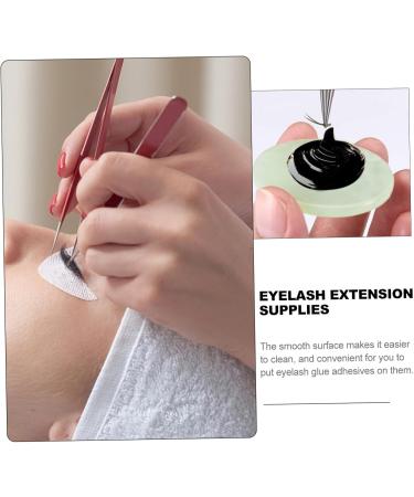 Lot De 10 Coussins D'extension De Cils En Pierre De Jade Verte Surface Lisse Et Ronde Pour Usage Professionnel Extensions De Cils Accessoires De Maquillage Doux Et R utilisables - Buy Online on GoSupps.com