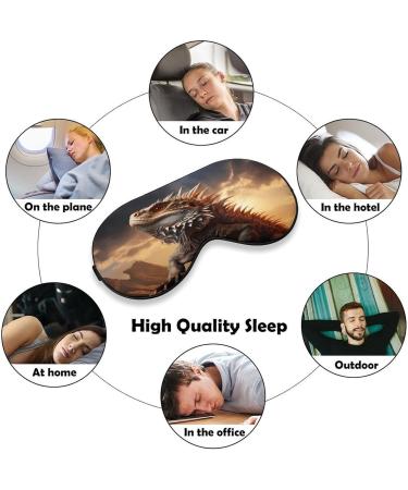 Bearded Dragon Lizard Sleep Mask - Ultra-Light Blocking Eye Mask for Comfortable Sleep | Travel Eye Cover for Men & Women - Buy Online on GoSupps.com