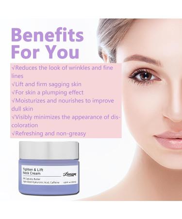 New Firming Neck Cream - Tightening Lifting & Moisturizing | Smooths Repairs Evens Skin Tone Reduces Wrinkles - 1.7 oz - Buy Online on GoSupps.com