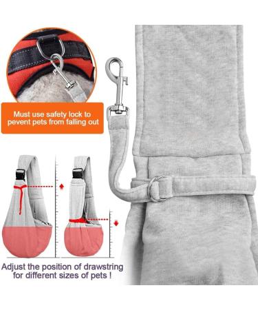 Tomkas Dog Carrier Bag - Adjustable Sling for Dogs & Cats up to 4.5 kg - Gray M - Versatile Purse Style with Snap Lock - Buy Online on GoSupps.com