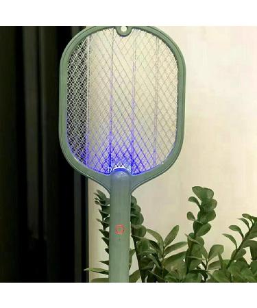 Electric Fly Swatter | 3000V Electric Indoor UV Light 2 in 1 Inhaled Photocatalyst Fly LED Lamp with 3-Layer Safety Mesh (Green) - Buy Online on GoSupps.com