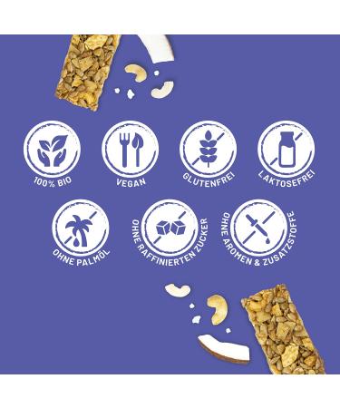 Foodlose Organic Nut Bar Coco Caramella | Vegan Gluten-Free No Refined Sugar | 24-Pack of Cashew & Coconut Bars - Buy Online on GoSupps.com