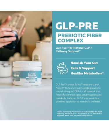 GLP-Pre Optimized Prebiotic Fiber Complex - Gut-Microbiome Optimization for Natural GLP-1 Pathway Support & Metabolic Wellness - Includes Clinically Studied Non-Digestible Fibers - 30 Servings - Buy Online on GoSupps.com