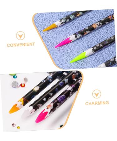 FRCOLOR 4 Pieces Nail Art Pen Nail Art Tools Tools for Rhinestones Nail Tools Rhinestone Tools Dotting Tools Jewel Pick Up Manicure Tools Wax Crayon - Buy Online on GoSupps.com