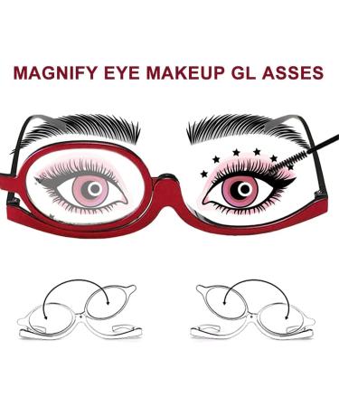 Foldable Makeup Reading Glasses for Women - +2.5 Red Presbyopia Visual Aid - Buy Online on GoSupps.com