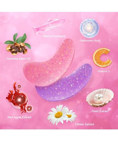Under Eye Patches for Dark Circles & Puffiness | Anti-Aging Collagen Gel Eye Masks with Vitamin C & Hyaluronic Acid - 12 Pairs - Buy Online on GoSupps.com