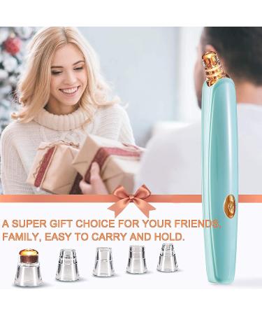 Blackhead Remover Pore Vacuum Cleaner - Electric USB Facial Pore Cleaner with 5 Probes - Upgraded Blackhead Suction Tool Kit (Green) - Buy Online on GoSupps.com