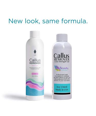Lee Beauty Professional Callus Remover Gel (8 Oz) + Foot Rasp Spa Kit | Extra Strength Formula - Buy Online on GoSupps.com