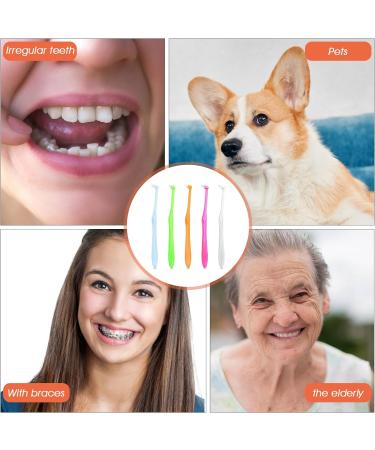 Ouligay 10pcs Tuft Toothbrush Set - Compact Interdental & Orthodontic Braces Cleaning Brushes - Multicolor - Pack of 10 - Buy Online on GoSupps.com