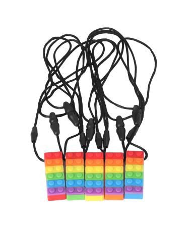 Baby Teether Toy - Food Grade Silicone Rainbow Building Blocks for Teething Relief - Buy Online on GoSupps.com