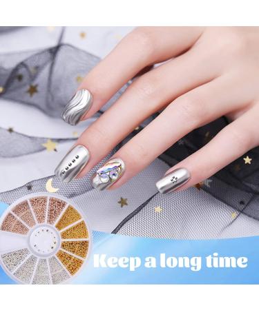 3 Boxes Nail Caviar Beads - Mixed Steel Ball 3D Nail Art Decorations in Gold, Silver, Rose Gold | Nail Art Accessories for Stunning Nail Decoration - Buy Online on GoSupps.com