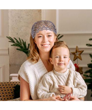 FZBNSRKO 4-Piece Wide Floral Pearl Lace Headband Set for Women - Fashion Hair Accessories in Random Colors - Buy Online on GoSupps.com