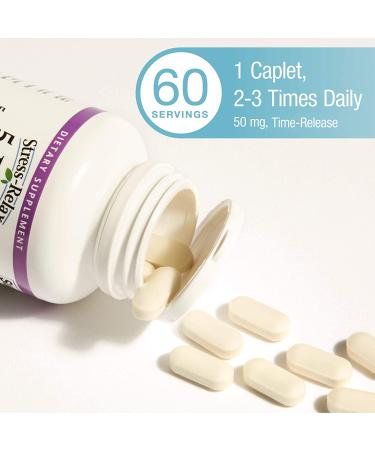 Natural Factors Stress-Relax 5-HTP 50mg Caplets for Emotional Well-Being - 60 Count - Buy Online on GoSupps.com