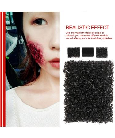 MEICOLY Stipple Sponge 3pcs Black for Halloween Xmas Makeup - Special Effects Blood Scar Wound Cosplay Art - Buy Online on GoSupps.com