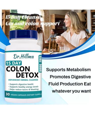 15 Day Gut Cleanse - Advanced Detox Bowel Capsules for Women | Supports Gut & Colon Health with Senna Cascara Sagrada & Psyllium Husk (30 Capsules - Buy Online on GoSupps.com