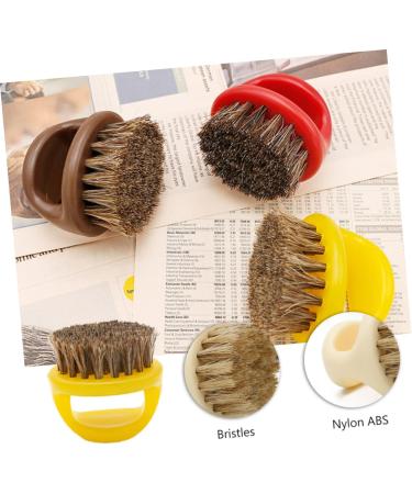 Frcolor Beard Brush Set - 4-Piece Travel Handle Brushes for Beard Balm & Care | Grooming Essentials for Men - Buy Online on GoSupps.com