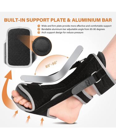 HOMTREE Plantar Fasciitis Night Splint - Adjustable Foot Brace for Plantar Fasciitis, Achilles Tendonitis, Heel Spurs - Day & Night Support for Foot Drop - Pain Relief - Buy Online on GoSupps.com