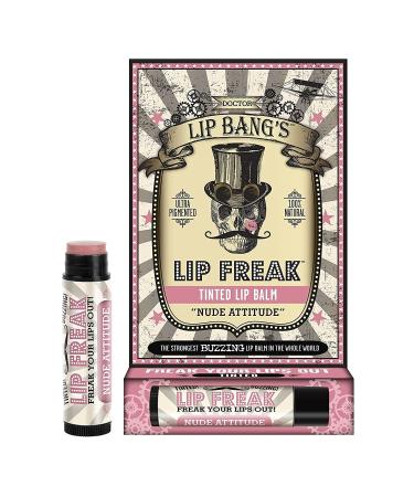 Doctor Lip Bang's BUZZING Lip Balm - Lip Freak | All Natural & Cruelty Free | Nude Attitude | 2 Pack - Buy Online on GoSupps.com