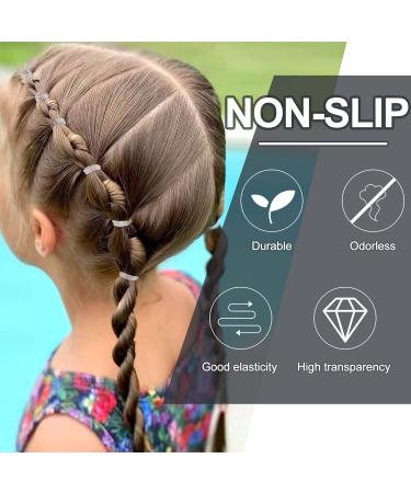Qufiiry 1100 Mini Elastic Hair Ties - Transparent Rubber Bands for Women & Girls - Perfect for Daily Hairstyles - Buy Online on GoSupps.com