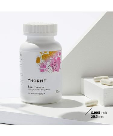 Thorne Basic Prenatal - Folate Multivitamin for Pregnant and Lactating Women - 90 Capsules - 30 Servings - Buy Online on GoSupps.com
