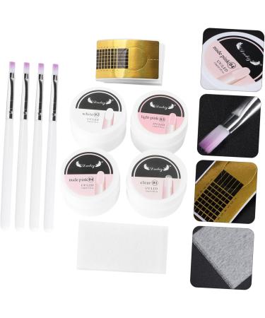 Ipetboom 1 Set Manicure Extension Set Acrylic Forms Kit De Manicura Nail Art Tips Manicure Brush Extension Brush Lengthening Nail Tape Extension Nail Plate Major Extend Abs - Buy Online on GoSupps.com