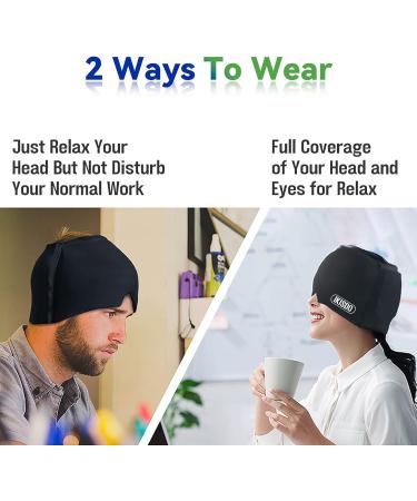 Migraine Relief Cap - Advanced Headache Hat for Cold Therapy, Puffy Eyes, Sinus & Stress Relief - Buy Online on GoSupps.com