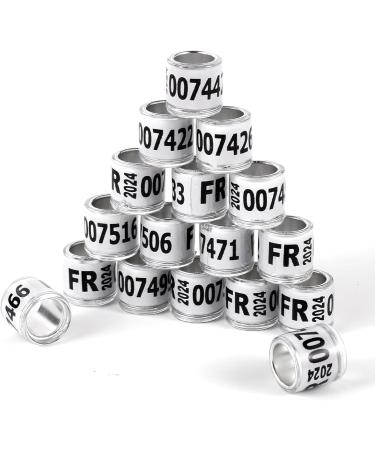 Taole 50 Pcs Pigeon & Chicken Leg Rings | Multicolored Aluminum Foot ID Bands | Birdhouse Accessories for Training & Identification - Buy Online on GoSupps.com
