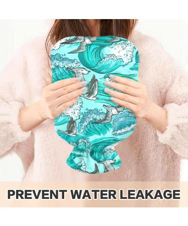 NAANLE Sea Wave Seagull 2L Hot Water Bottle - Large Transparent Heat Therapy for Pain Relief | Ideal for Bed Hand & Foot - Buy Online on GoSupps.com