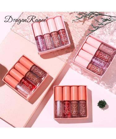 4Packs Lip Oil and Lip Gloss Set Lip Oil Hydrating Non-sticky Lip Glow Oil Tinted Clear Lip Plumper Moisturizing Lipgloss Set Gift For Women and Teenage Girl (02) - Buy Online on GoSupps.com
