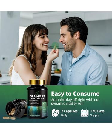 BBEEAAUU Sea Moss and Shilajit Capsules for Men & Women All in 1 Supplements with Shilajit Sea Moss Coenzyme Q10 Black Seed Ashwagandha Burdock for Energy Antioxidant & Immune Support - Buy Online on GoSupps.com