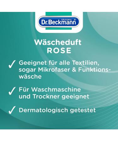 Dr. Beckmann Laundry Air Rose - Fresh Fragrance Without Fabric Softener | 3 Pack (3x250ml) - Suitable for All Textiles - Buy Online on GoSupps.com