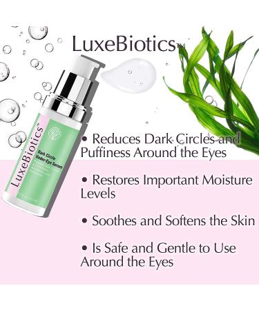 LuxeBiotics Natural Under Eye Treatment - Dark Circle & Puffiness Remover - Buy Online on GoSupps.com